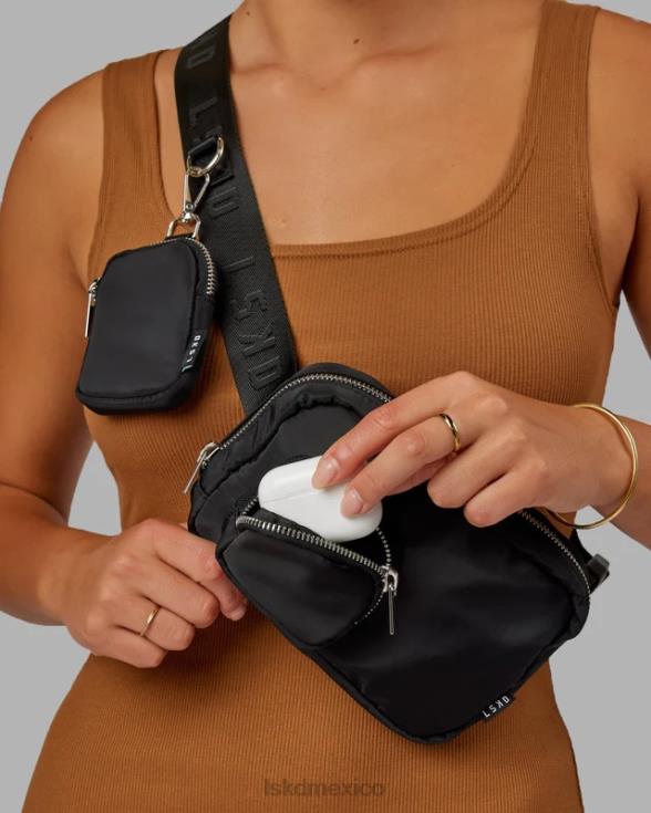 bolso bandolera diario - negro unisexo LSKD VP42D877 accesorios