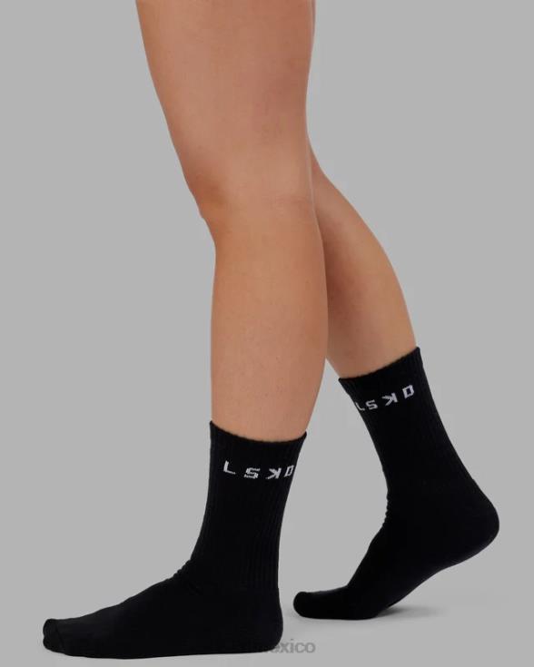 Pack de 3 calcetines diarios - negro unisexo LSKD VP42D855 accesorios