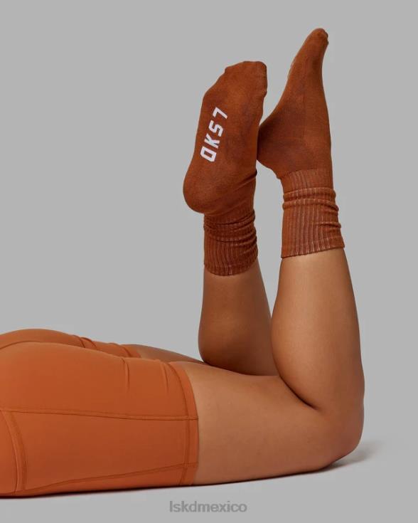 Pack de 3 calcetines esenciales Essential - caqui/crema/rojo unisexo LSKD VP42D869 accesorios