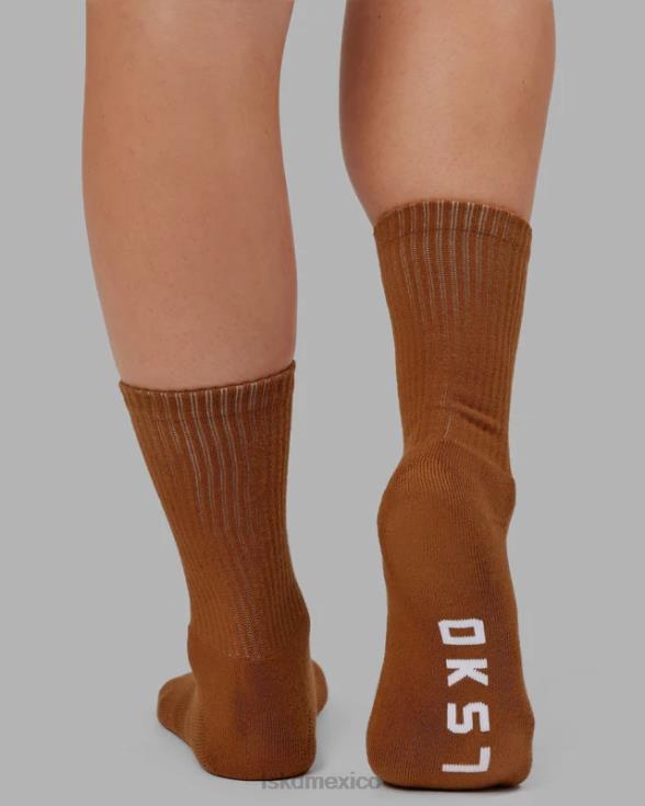 Pack de 3 calcetines esenciales Essential - caqui/crema/rojo unisexo LSKD VP42D869 accesorios