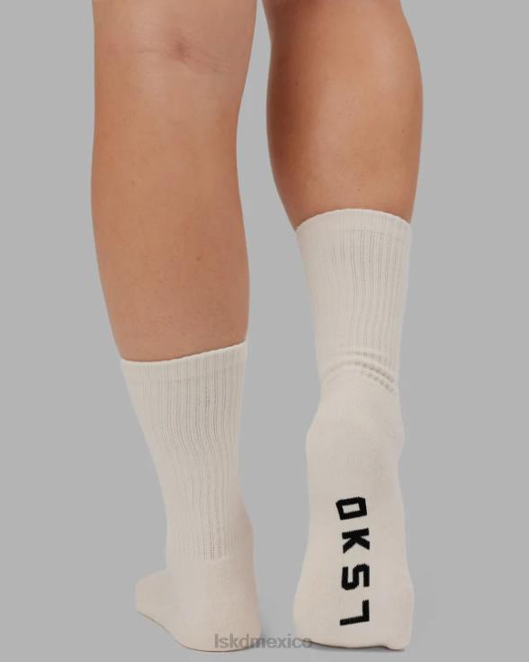 Pack de 3 calcetines esenciales Essential - caqui/crema/rojo unisexo LSKD VP42D869 accesorios