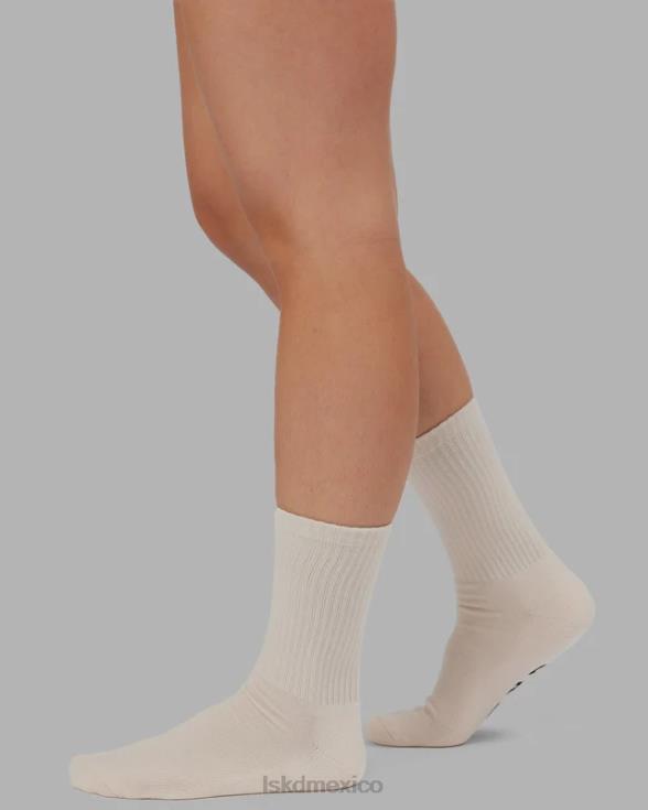 Pack de 3 calcetines esenciales Essential - caqui/crema/rojo unisexo LSKD VP42D869 accesorios