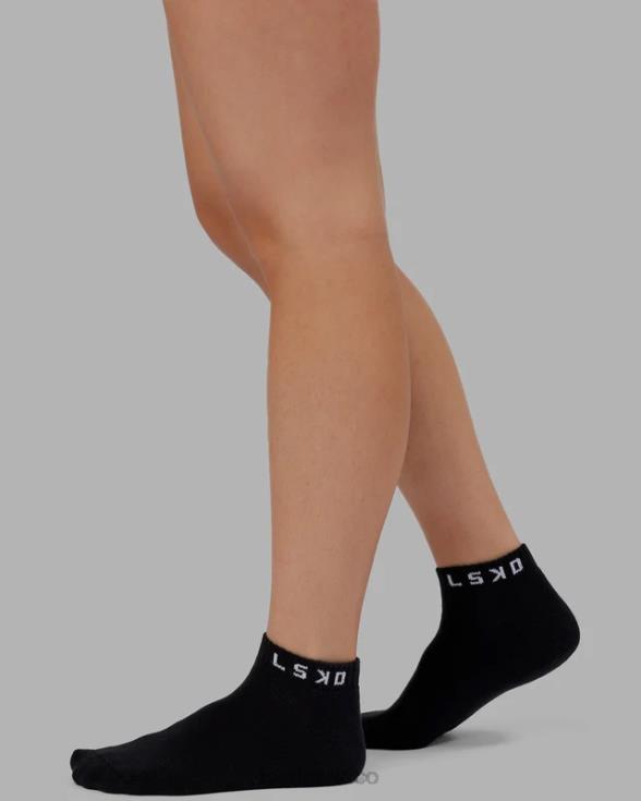 Pack de 3 calcetines tobilleros Daily - negro unisexo LSKD VP42D867 accesorios
