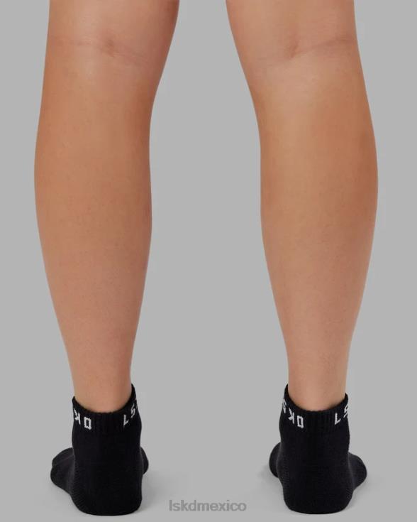 Pack de 3 calcetines tobilleros Daily - negro unisexo LSKD VP42D867 accesorios