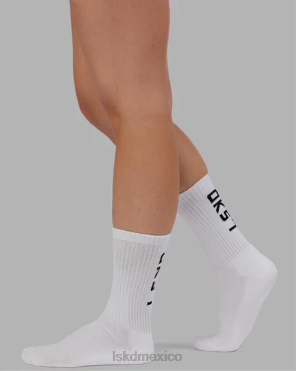 calcetín de marca - blanco unisexo LSKD VP42D874 accesorios