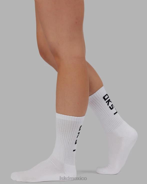 calcetín de marca - blanco unisexo LSKD VP42D874 accesorios