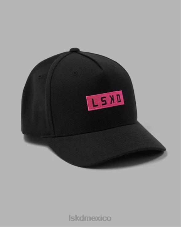 gorra snapback cornerstone - black-flamingo unisexo LSKD VP42D812 accesorios