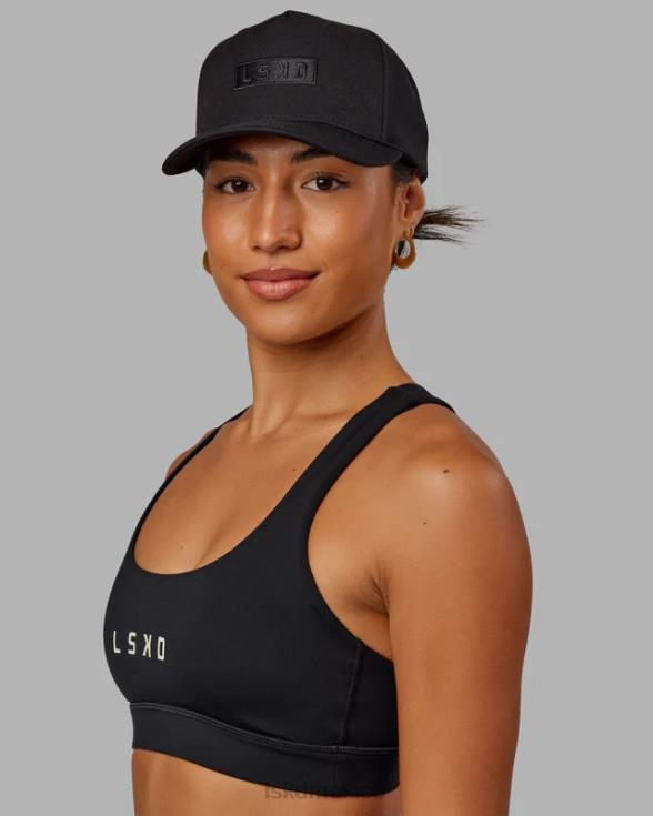 gorra snapback cornerstone - negro-negro unisexo LSKD VP42D820 accesorios