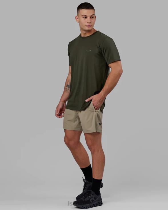 Challenger pantalón corto de rendimiento forrado de 6'' - laurel oak hombres LSKD VP42D1074 vestir