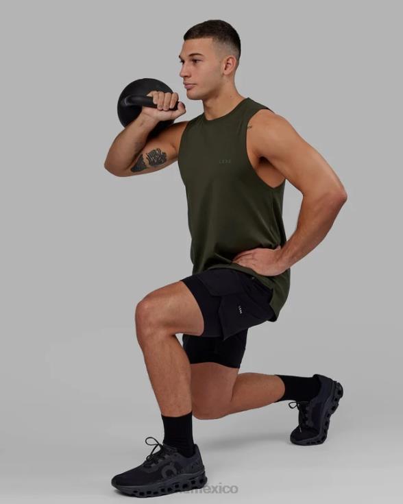 Challenger pantalón corto de rendimiento forrado de 6'' - negro hombres LSKD VP42D1062 vestir