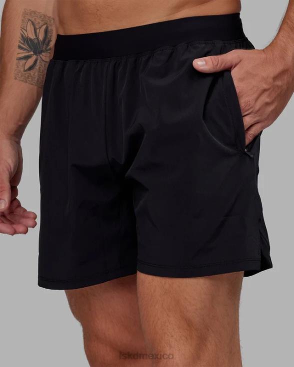 Challenger pantalón corto de rendimiento forrado de 6'' - negro hombres LSKD VP42D1062 vestir