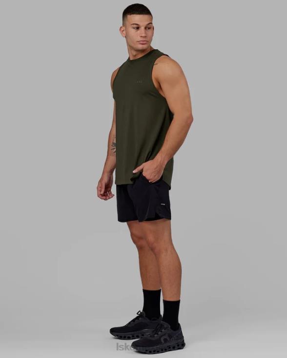 Challenger pantalón corto de rendimiento forrado de 6'' - negro hombres LSKD VP42D1062 vestir