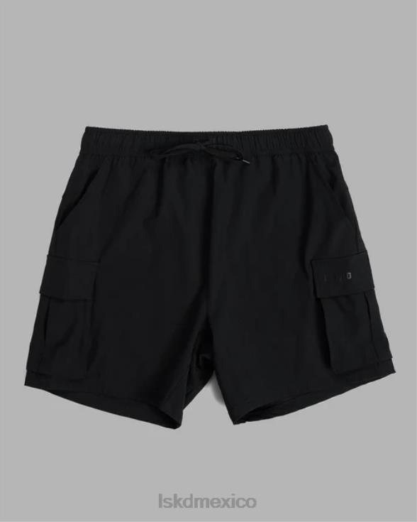 Pantalón corto cargo Energy Stretch Performance - Negro hombres LSKD VP42D1103 vestir