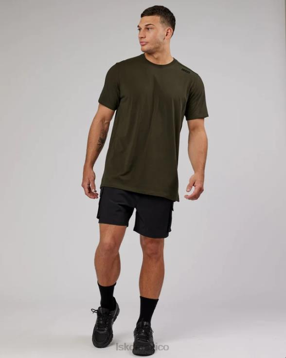 Pantalón corto cargo Energy Stretch Performance - Negro hombres LSKD VP42D1103 vestir