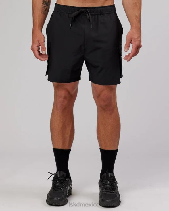 Pantalón corto cargo Energy Stretch Performance - Negro hombres LSKD VP42D1103 vestir