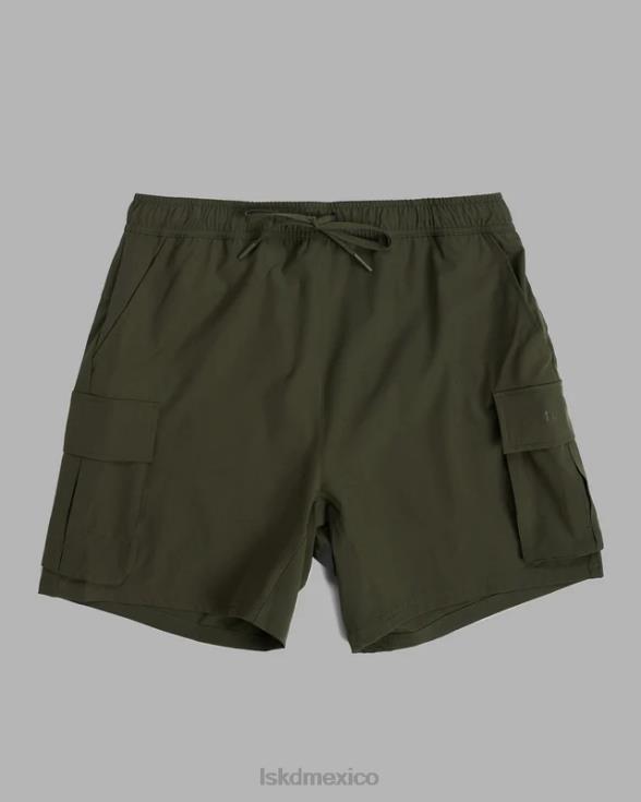 Pantalón corto cargo Energy Stretch Performance - Noche del bosque hombres LSKD VP42D1099 vestir