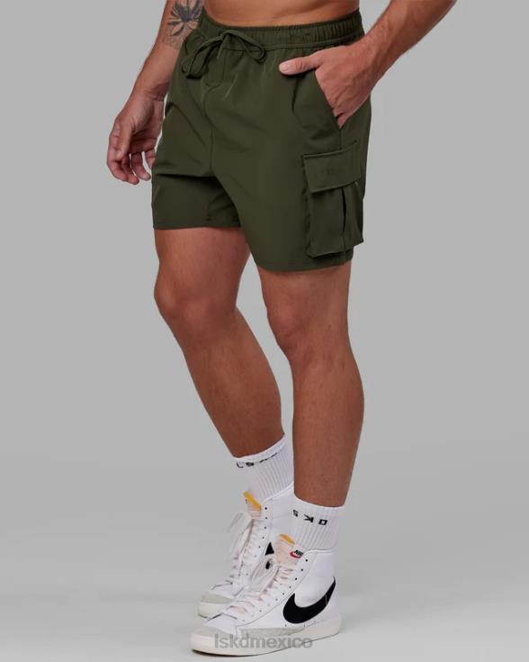 Pantalón corto cargo Energy Stretch Performance - Noche del bosque hombres LSKD VP42D1099 vestir