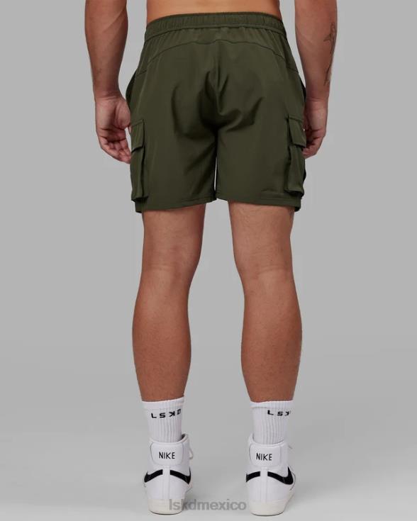 Pantalón corto cargo Energy Stretch Performance - Noche del bosque hombres LSKD VP42D1099 vestir