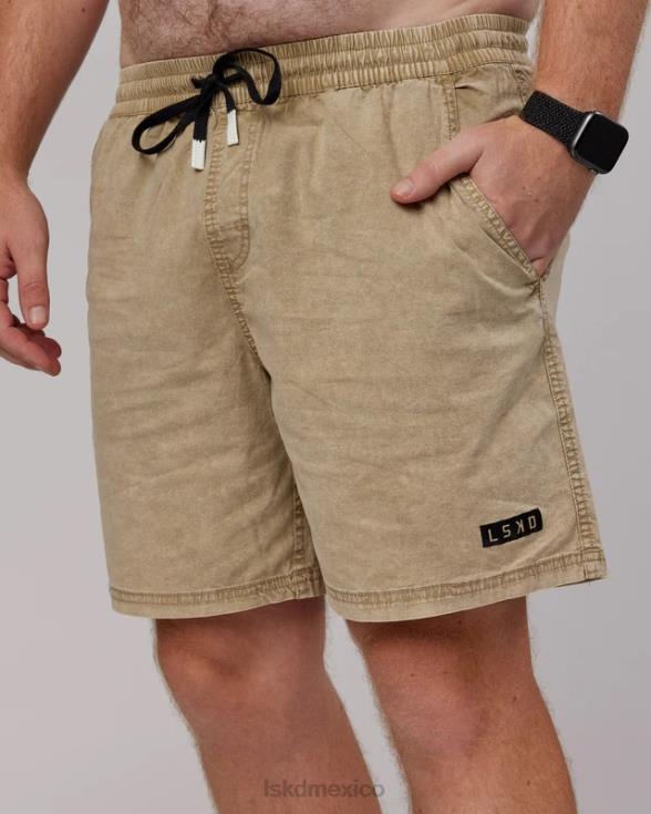 corto diario - café con leche pigmentado hombres LSKD VP42D1138 vestir