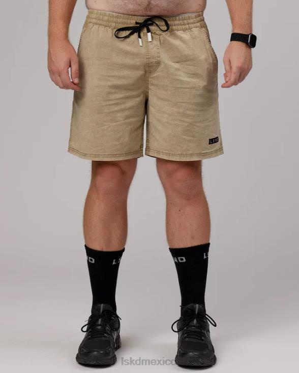 corto diario - café con leche pigmentado hombres LSKD VP42D1138 vestir