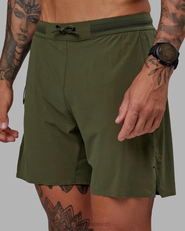 pantalón corto de alto rendimiento con forro ultraair de 6'' - forest night hombres LSKD VP42D1081 vestir
