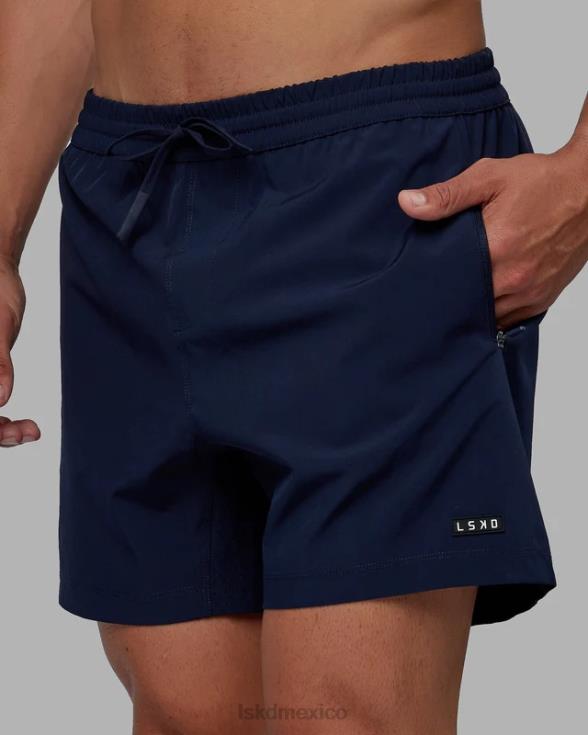 pantalón corto de alto rendimiento rep 5'' - azul marino hombres LSKD VP42D1080 vestir
