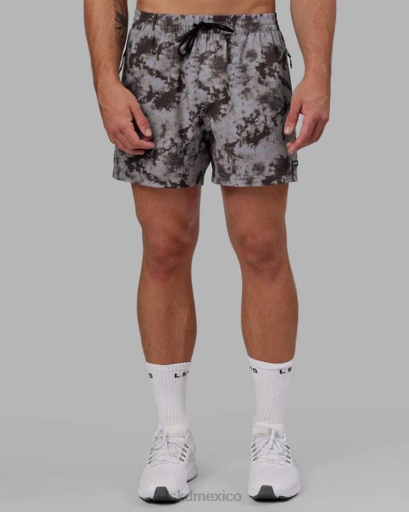 pantalón corto de alto rendimiento rep 5'' - teñido anudado en asfalto hombres LSKD VP42D1111 vestir