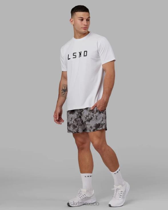 pantalón corto de alto rendimiento rep 5'' - teñido anudado en asfalto hombres LSKD VP42D1111 vestir