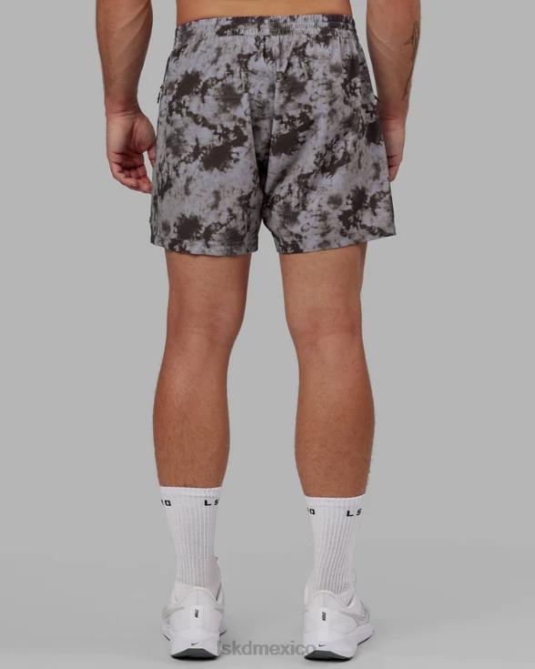 pantalón corto de alto rendimiento rep 5'' - teñido anudado en asfalto hombres LSKD VP42D1111 vestir