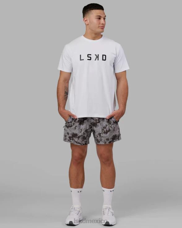 pantalón corto de alto rendimiento rep 5'' - teñido anudado en asfalto hombres LSKD VP42D1111 vestir