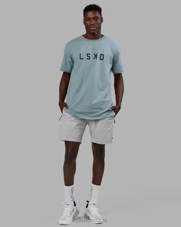 pantalón corto de alto rendimiento rep 7'' - gris claro jaspeado hombres LSKD VP42D1104 vestir