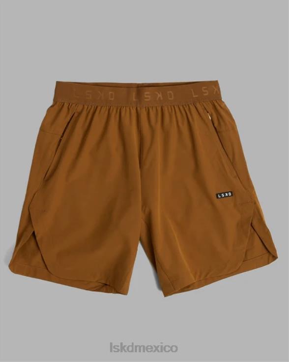 pantalón corto de competición de 8'' - camel hombres LSKD VP42D1087 vestir
