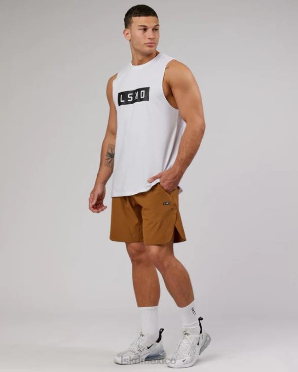 pantalón corto de competición de 8'' - camel hombres LSKD VP42D1087 vestir