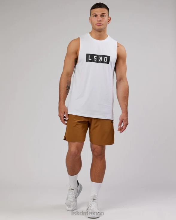 pantalón corto de competición de 8'' - camel hombres LSKD VP42D1087 vestir