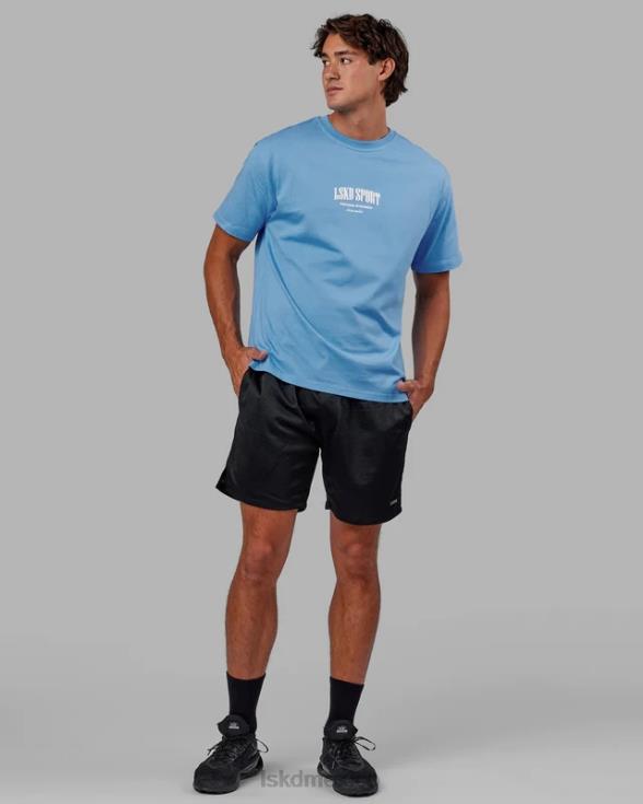 pantalón corto de malla fundamental - negro hombres LSKD VP42D1070 vestir