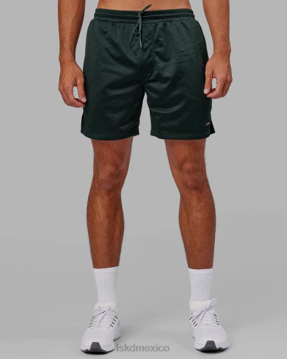 pantalón corto de malla fundamental - verde vital hombres LSKD VP42D1117 vestir