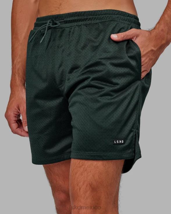 pantalón corto de malla fundamental - verde vital hombres LSKD VP42D1117 vestir
