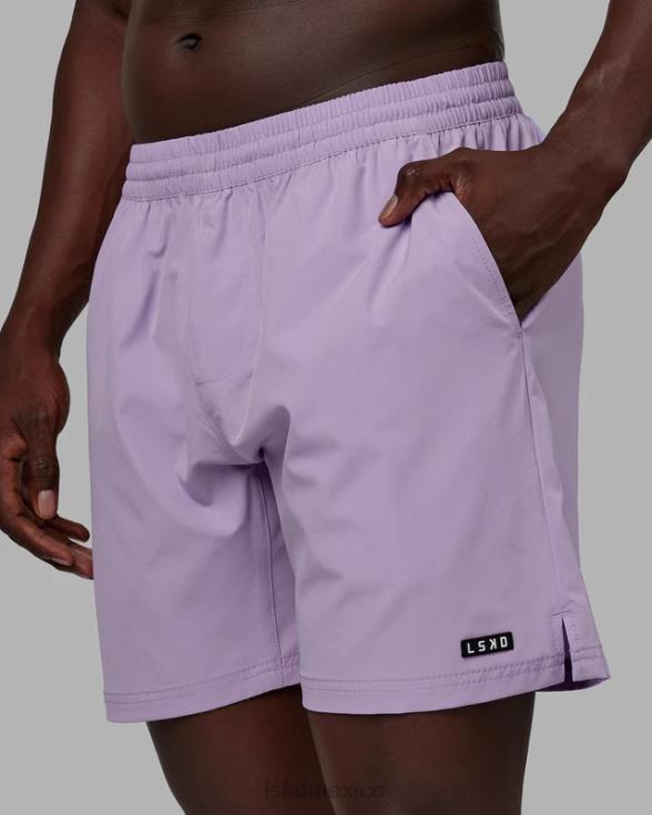pantalón corto de rendimiento intensidad 7'' - lila pálido hombres LSKD VP42D1063 vestir