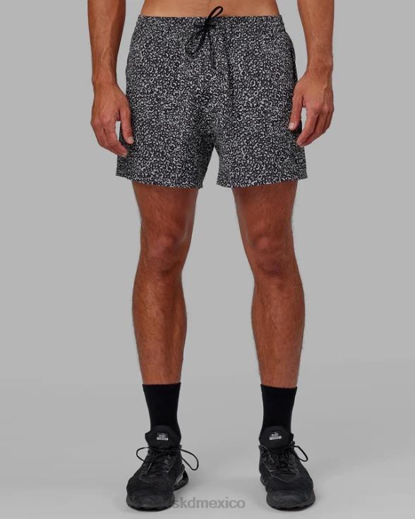 pantalón corto de rendimiento rep 5'' - aleación negra irregular hombres LSKD VP42D1105 vestir