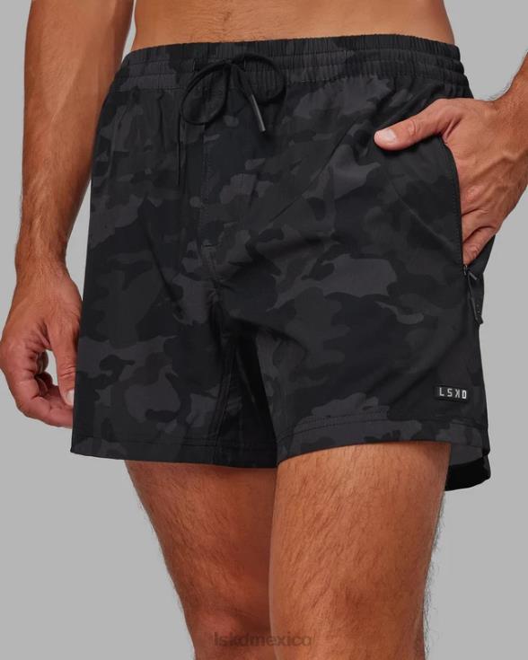 pantalón corto de rendimiento rep 5'' - camuflaje negro hombres LSKD VP42D1118 vestir