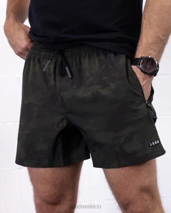 pantalón corto de rendimiento rep 5'' - camuflaje oliva oscuro hombres LSKD VP42D1121 vestir