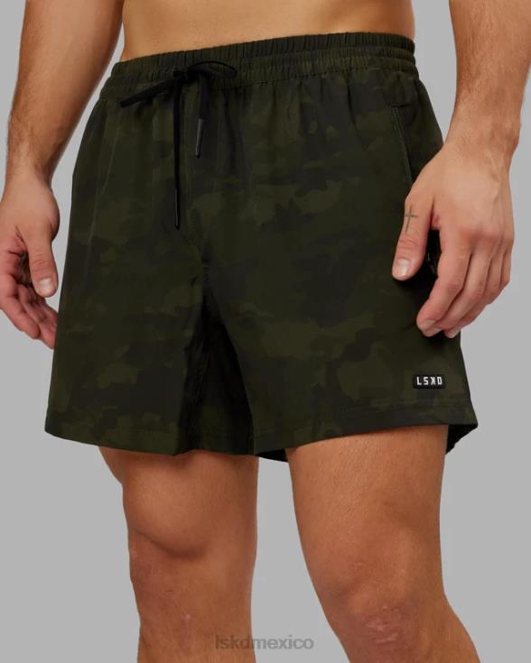 pantalón corto de rendimiento rep 5'' - camuflaje oliva oscuro hombres LSKD VP42D1121 vestir