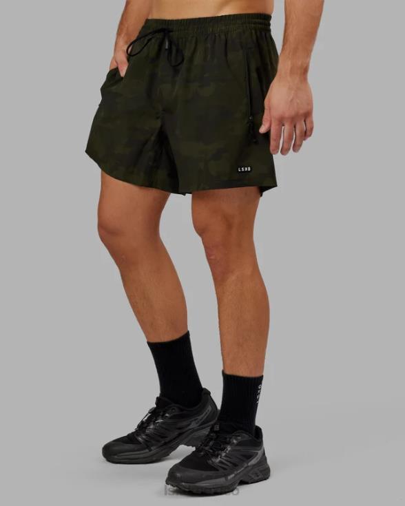 pantalón corto de rendimiento rep 5'' - camuflaje oliva oscuro hombres LSKD VP42D1121 vestir