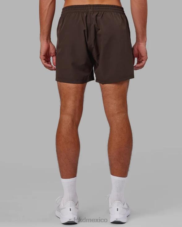 pantalón corto de rendimiento rep 5'' - chocolate oscuro hombres LSKD VP42D1091 vestir