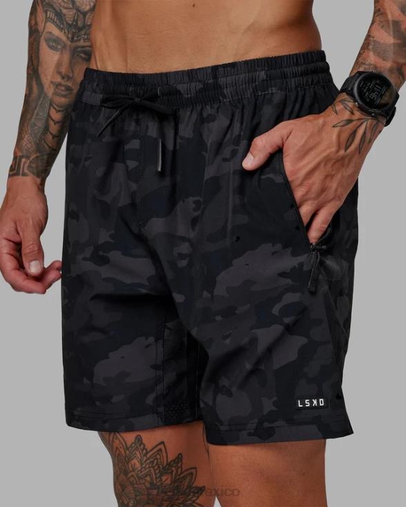 pantalón corto de rendimiento rep 7'' - camuflaje negro hombres LSKD VP42D1065 vestir