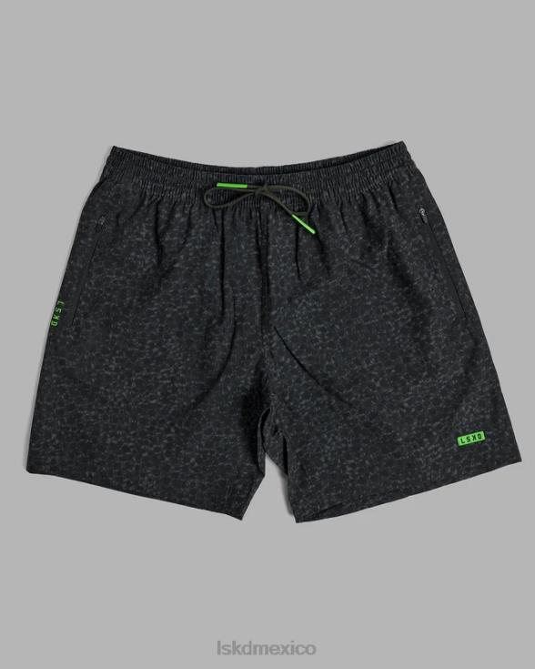 pantalón corto de rendimiento rep 7'' - estampado de manchas de jungla hombres LSKD VP42D1075 vestir