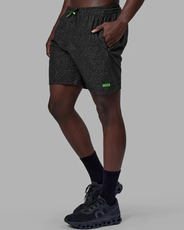 pantalón corto de rendimiento rep 7'' - estampado de manchas de jungla hombres LSKD VP42D1075 vestir