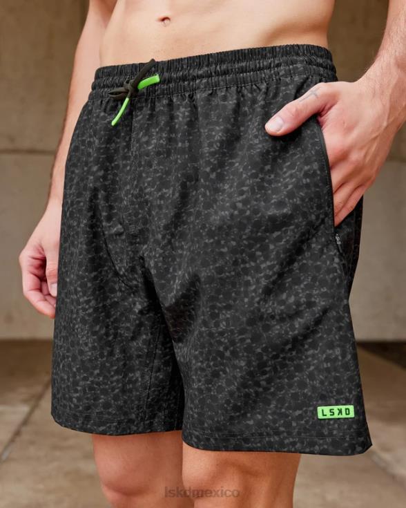 pantalón corto de rendimiento rep 7'' - estampado de manchas de jungla hombres LSKD VP42D1075 vestir