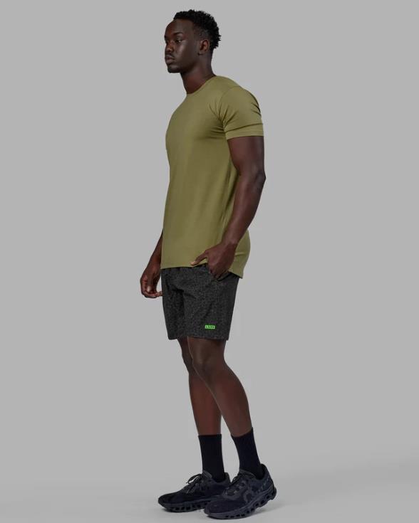 pantalón corto de rendimiento rep 7'' - estampado de manchas de jungla hombres LSKD VP42D1075 vestir