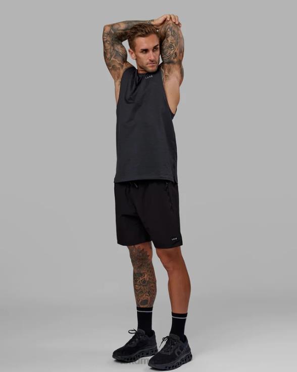 pantalón corto de rendimiento rep 7'' - negro-blanco hombres LSKD VP42D1060 vestir